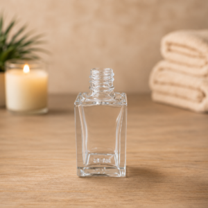 Frasco de Vidro Retangular Transparente 30ml
