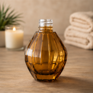Frasco de Vidro Lamp Âmbar 250ml