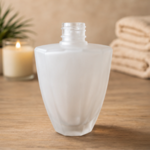 Frasco de Vidro Diamante Branco Degradê 400ml